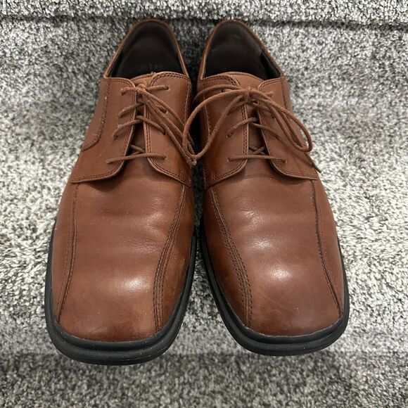 Rockport Men's Casual Brown Lace up Leather Shoes - Size 12, Like New - Picture 2 of 6